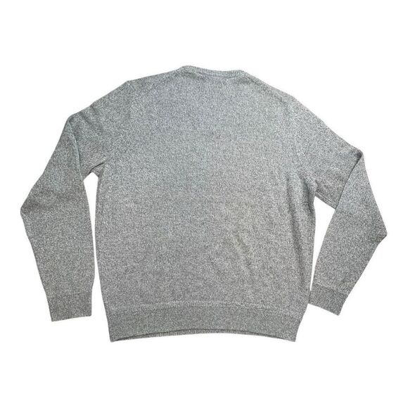 NWT Nordstrom Men's Heather Cashmere Silk V-Neck Long Sleeve Sweater Gray Sz XL - Picture 4 of 8